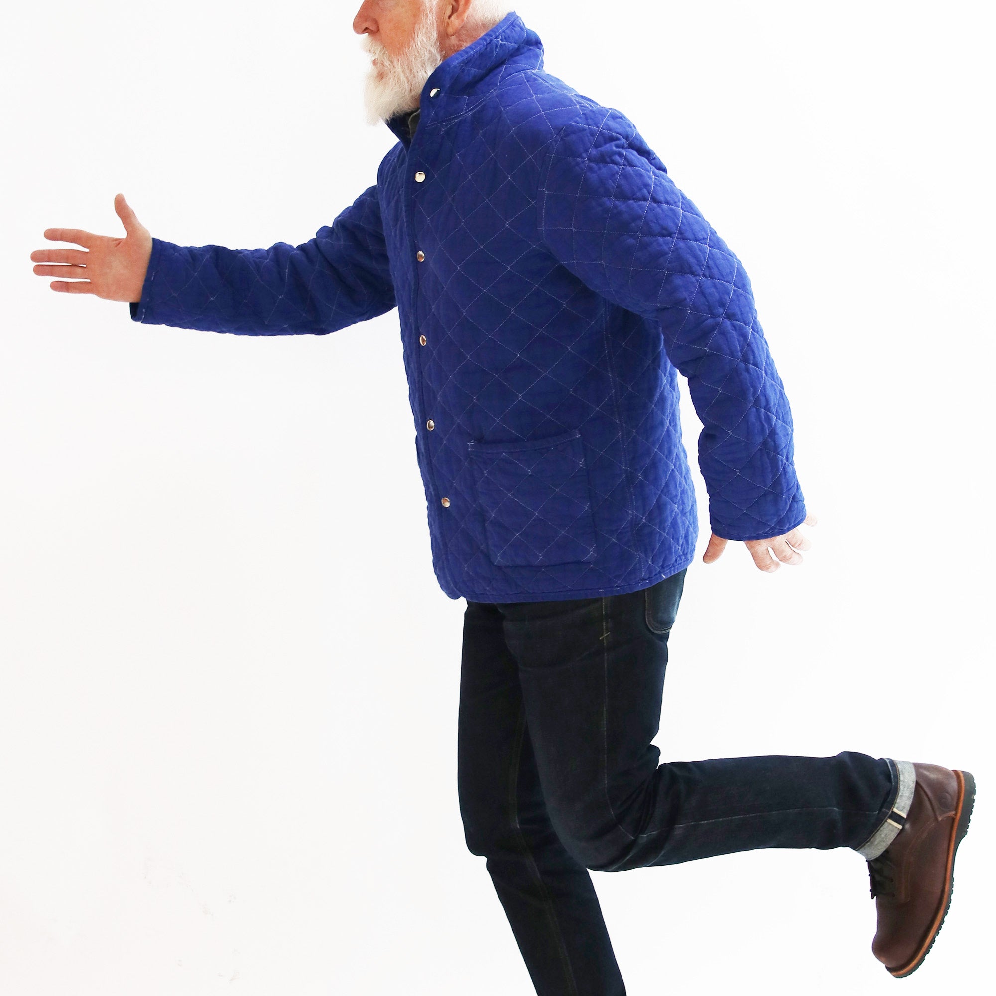 Quilted Snap Jacket – Utility Canvas