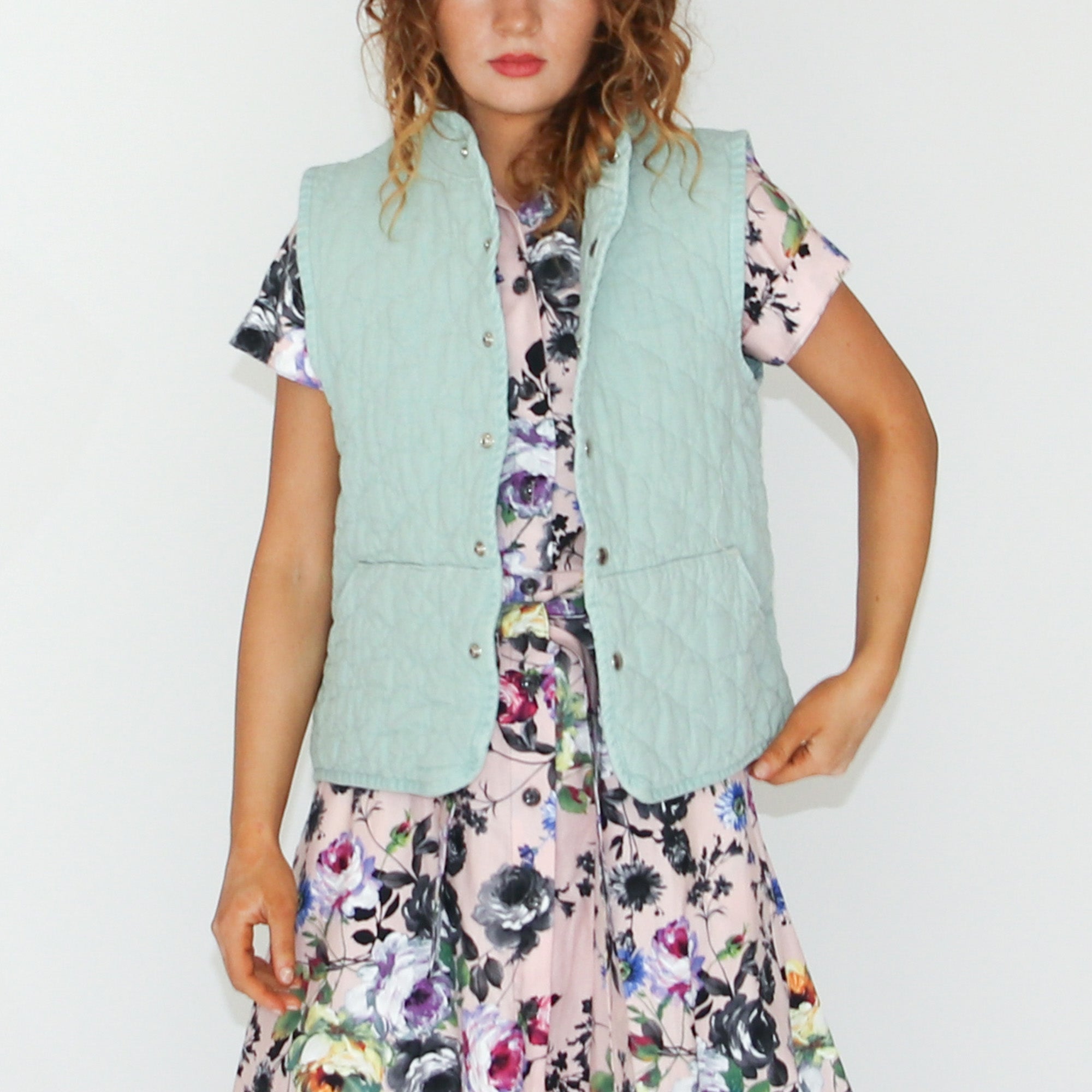 Utility Canvas キルティングベスト S Quilted Snap Vest – Utility Canvas