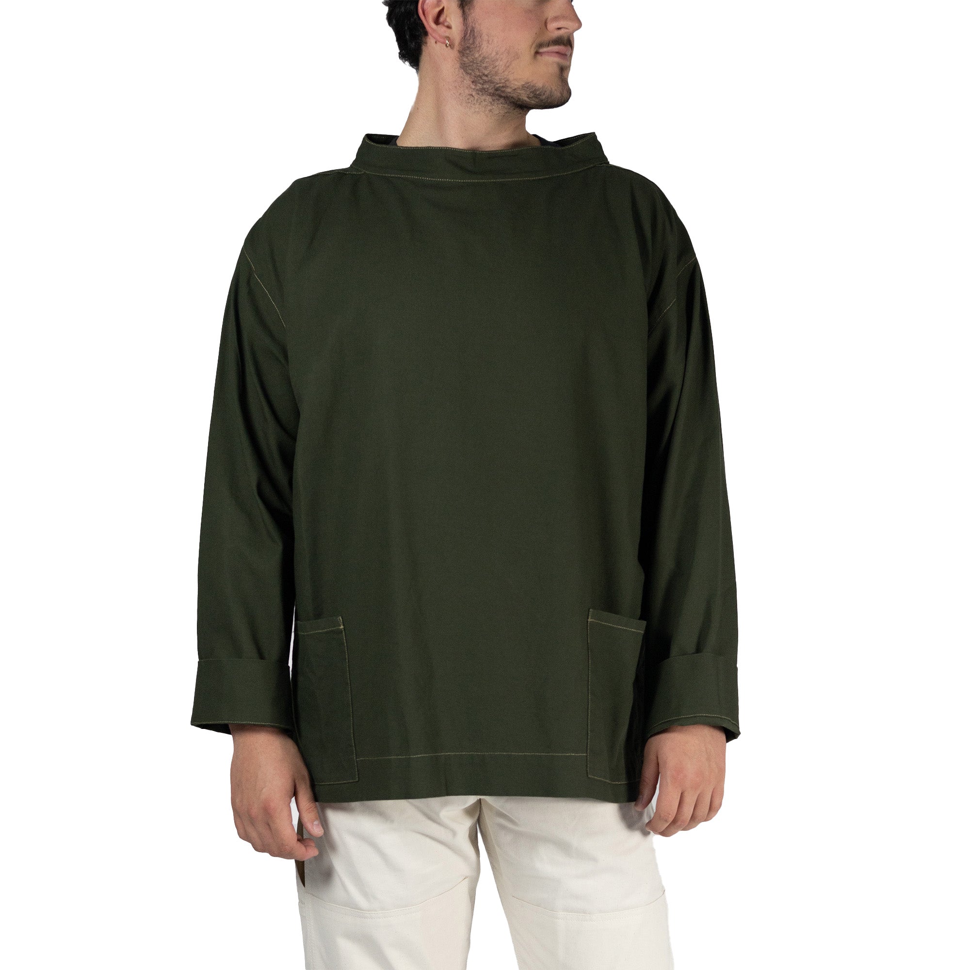 【Size M】SMOCK COTTON WEATHER 2020【Olive】 Work Smock – Utility Canvas