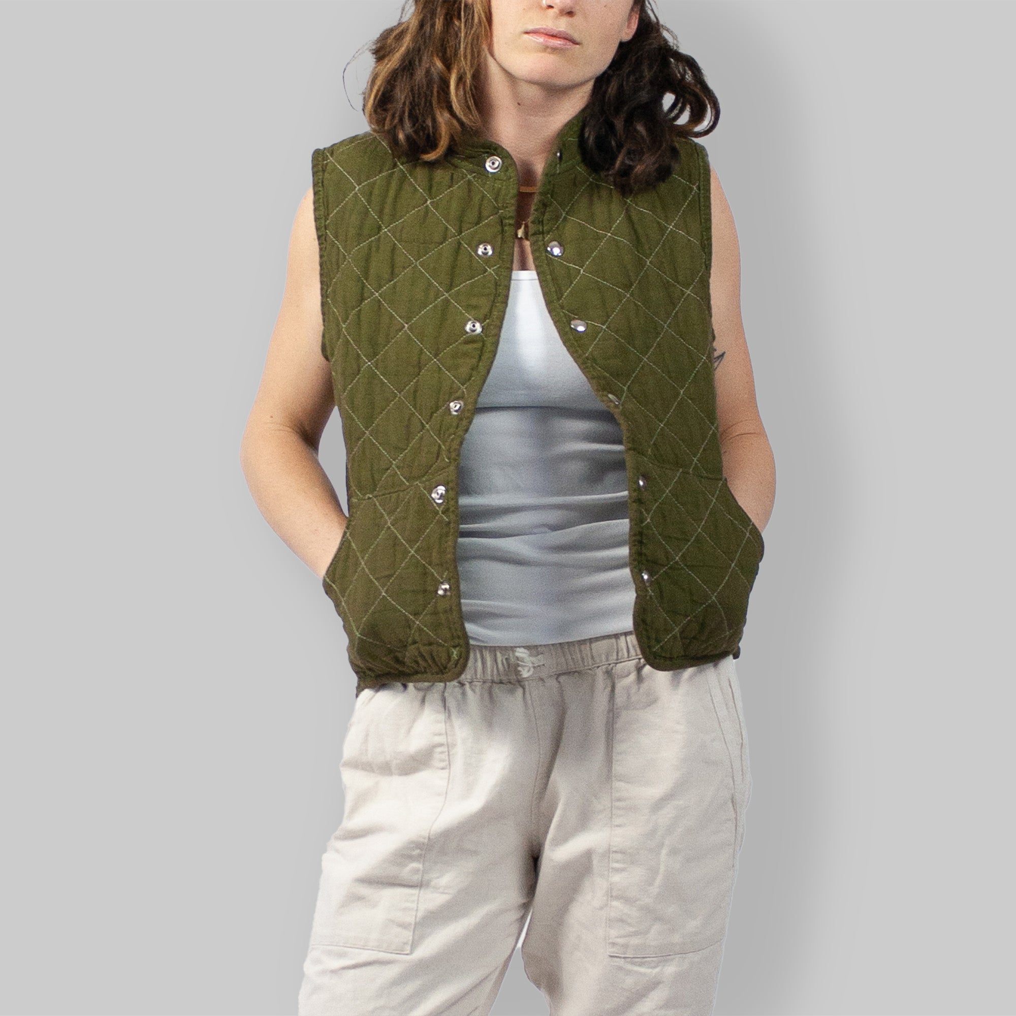 Quilted Snap Vest