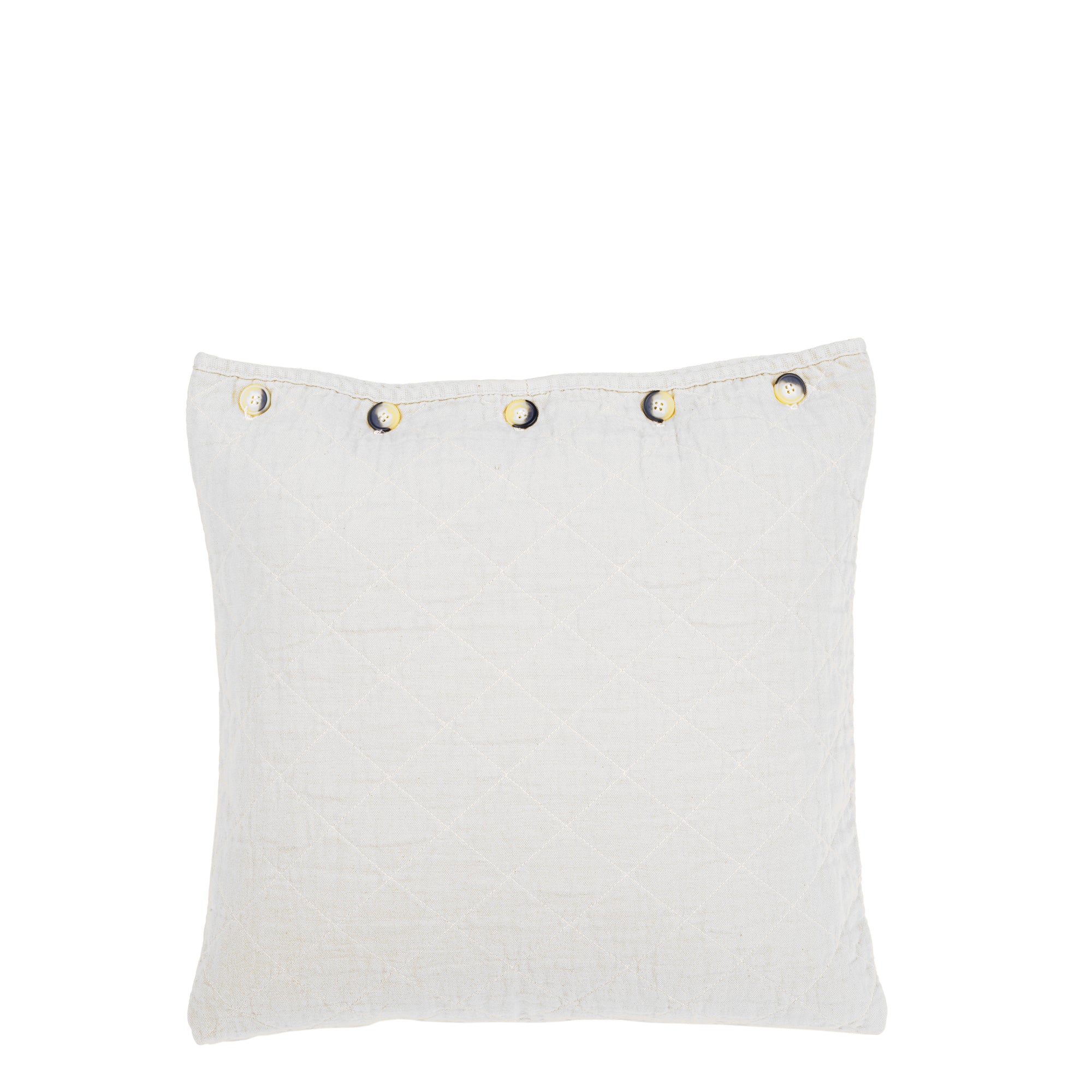 White Throw Pillow, Solid with Polka Dots