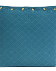 Dark Teal Quilted Pillow Sham Cover