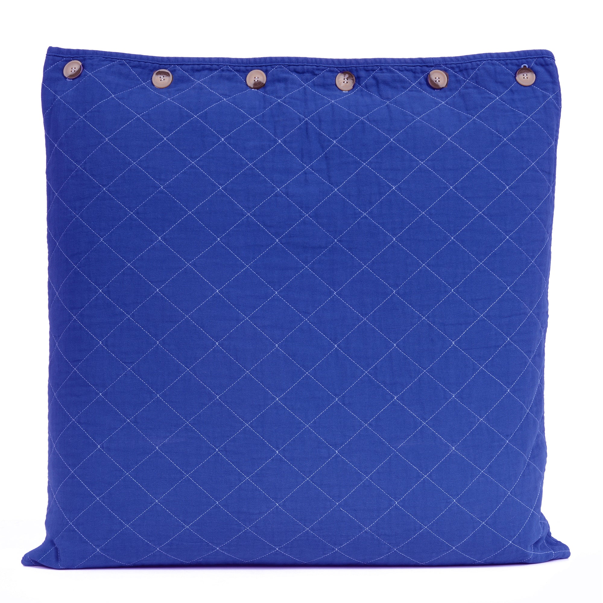 Indigo Blue Quilted Pillow Cover Sham