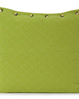 Leaf Green Quilted Pillow Sham Cover