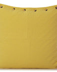 Lemon Yellow Quilted Pillow Sham Cover