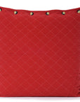Red Quilted pillow sham Cover