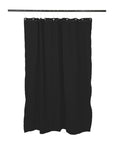 Utility Canvas Black Washable Shower Curtain