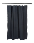 Utility Canvas Charcoal Washable Shower Curtain