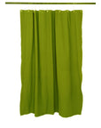 Utility Canvas Leaf Green Washable Shower Curtain