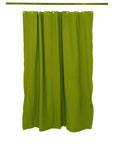 Utility Canvas Leaf Green Washable Shower Curtain