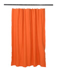 Utility Canvas Bright Orange Washable Shower Curtain