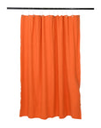 Utility Canvas Bright Orange Washable Shower Curtain