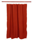 Utility Canvas Red Washable Shower Curtain