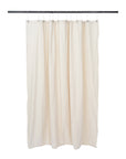 Utility Canvas Natural White Washable Shower Curtain