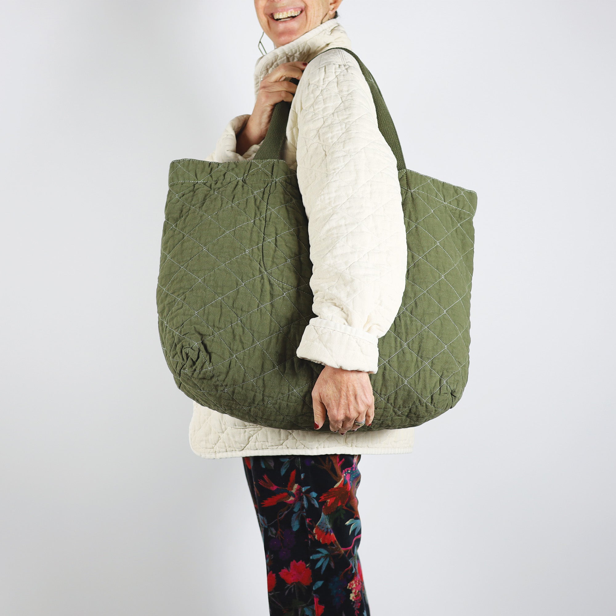Quilted Crusher Tote – Utility Canvas