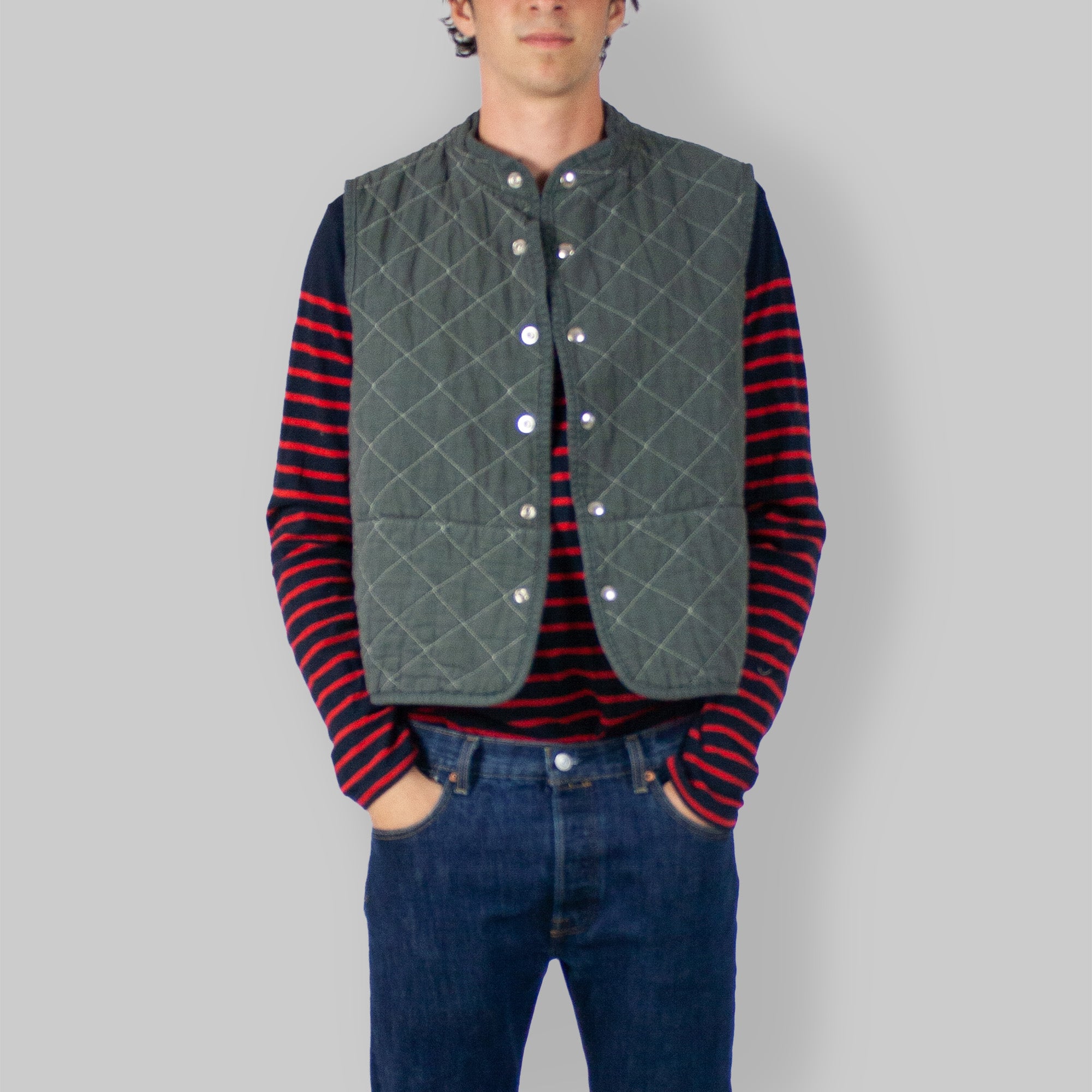 Quilted Snap Vest