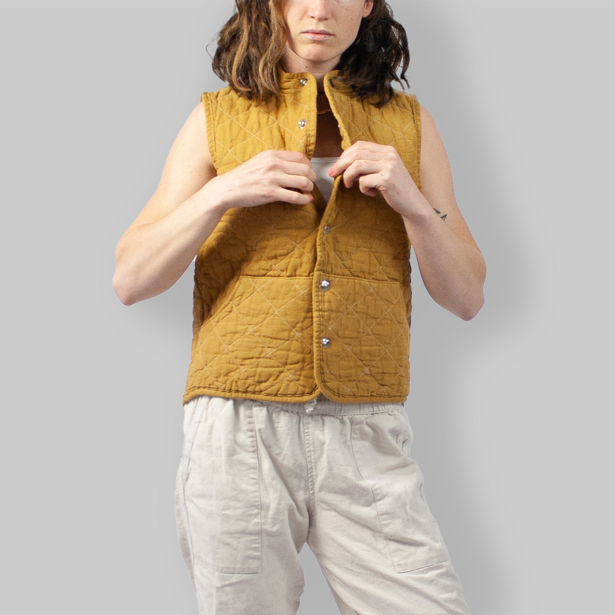 Quilted Snap Vest