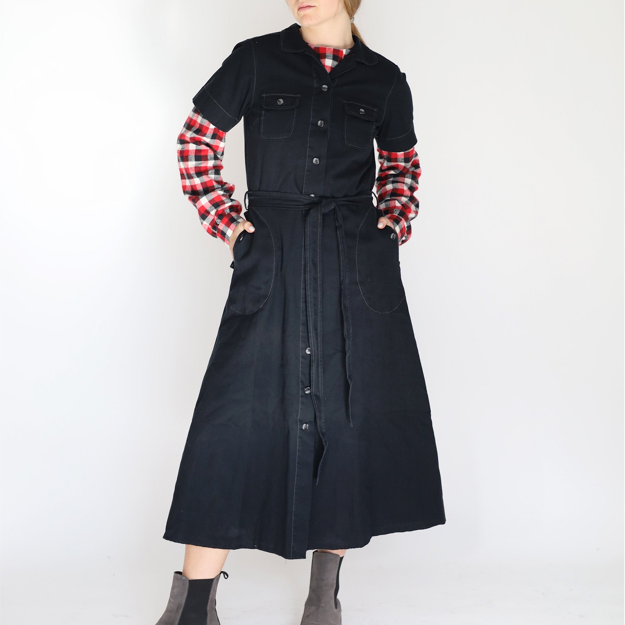 Patch Pocket Shirt Dress