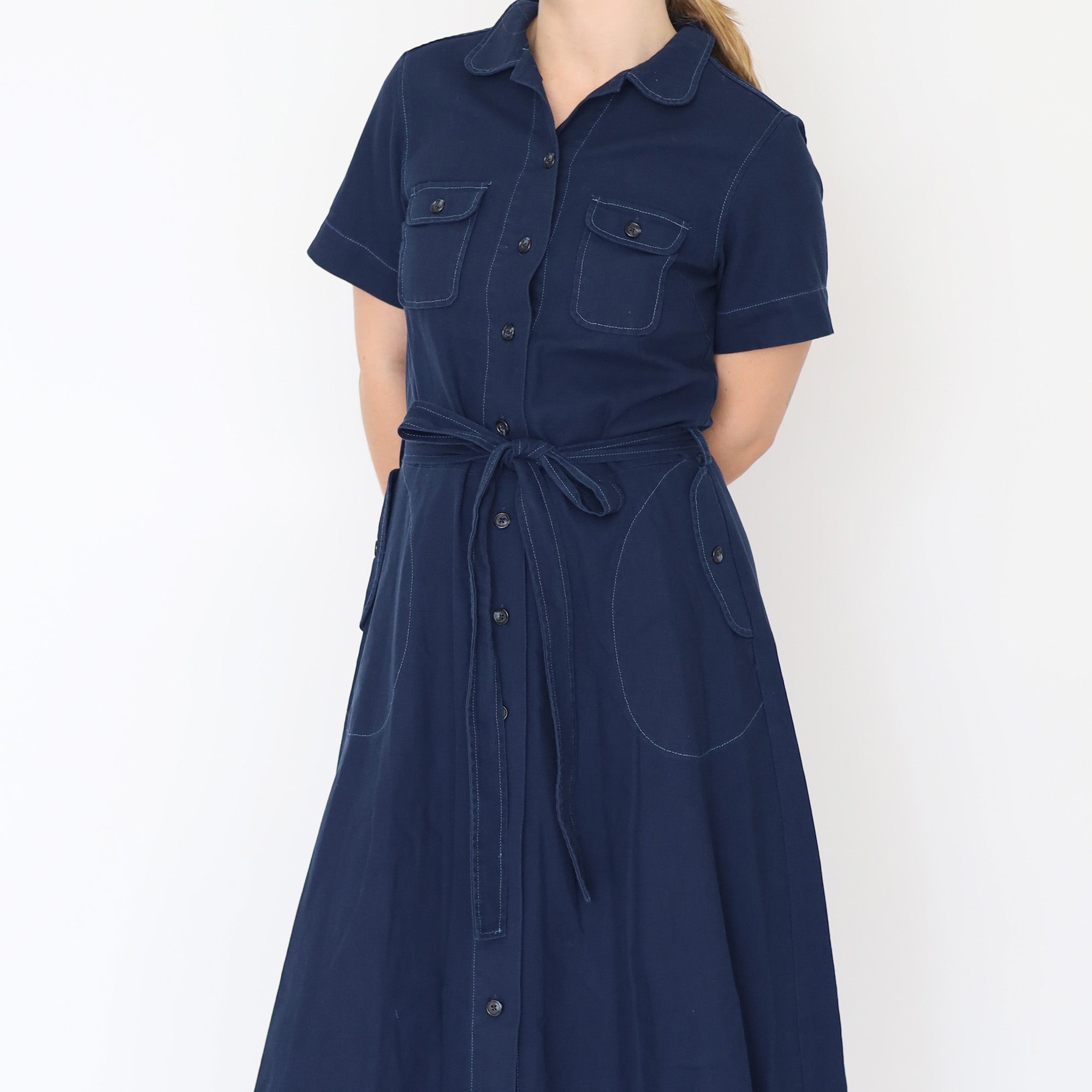 Patch Pocket Shirt Dress
